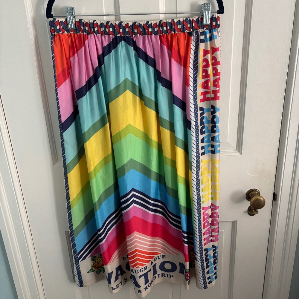 Me369 Midi Skirt Vacation NWOT